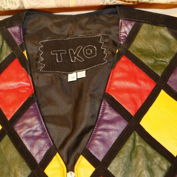 Men's Multicolored Zippered Vest (Brand TKO) Made In India - Picture 2 of 5